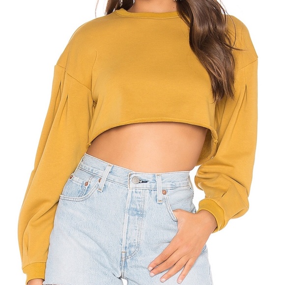 Tularosa Tops - Tularosa Rosey Cropped Sweatshirt